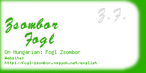 zsombor fogl business card